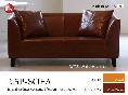 PVCレザー張り・お洒落Cafeソファー（2.5Pサイズ）日本製