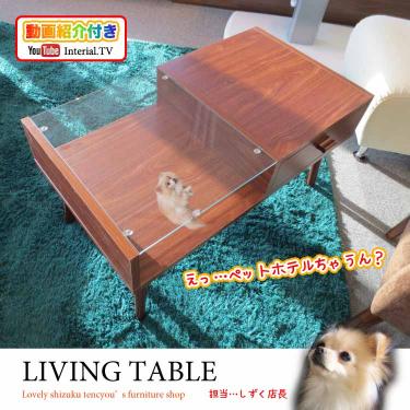 幅80cm・おしゃれで安い！収納付きセンターテーブル｜ガラス＆木製天板／3色